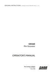 Case Construction CX26C Operator's Manual