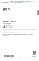 LG NANO 86 Owner's Manual