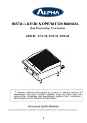 Alpha ACB-36 Installation & Operation Manual