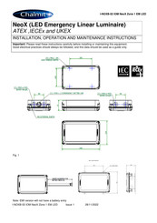Chalmit NeoX Installation, Operation And Maintenance Instructions