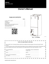 Carrier 38MURA Owner's Manual
