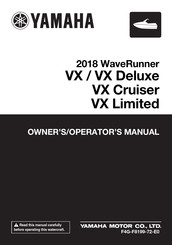 Yamaha WaveRunner VX Limited 2018 Owner's/Operator's Manual