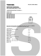 Toshiba MMY-MAP1204HT5JP Service Manual
