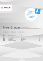 Bosch MMB1 GB Series Instruction Manual