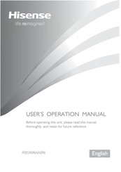 Hisense RB548N4ABN User's Operation Manual