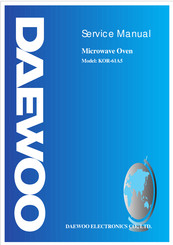 Daewoo KOR-61A5 Service Manual