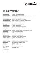 DURAVIT DuraSystem WD1012 000 000 Mounting Instructions