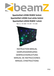 Beamz SparkleWall LED96 RGBW 3x2mtr Instruction Manual
