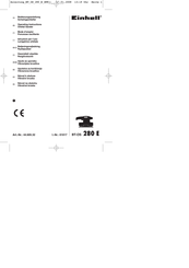 EINHELL BT-OS 280 E Operating Instructions Manual