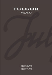 FULGOR MILANO FDW9093 Manual