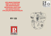 Ruggerini RY 125 Use & Maintenance