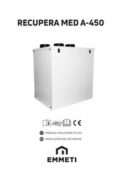 emmeti RECUPERA MED A-450 Installation And Use Manual