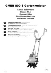 IKRA Mogatec GMEB 800 S Gartenmeister Operating Instructions Manual