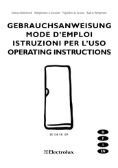 Electrolux EK 158 Operating Instructions Manual