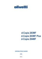 Olivetti d-Copia 283MF plus Operation Manual