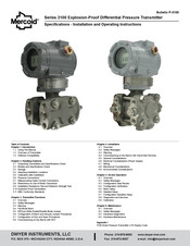 Mercoid 3100 Installation And Operating Instructions Manual