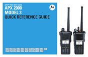Motorola APX 2000 3 Quick Reference Manual