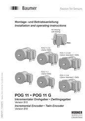 Baumer HUBER BERLIN POG 11.2 Installation And Operating Instructions Manual