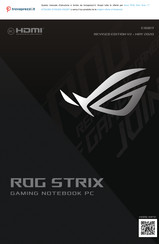 Asus ROG STRIX G732LWS-HG029T Quick Start Manual