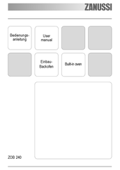 Zanussi ZOB 240 User Manual