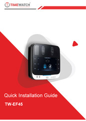 Timewatch TW-EF45 Quick Installation Manual