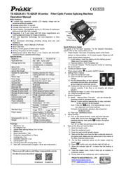 Pro's Kit TE-8202A-W Series Operation Manual
