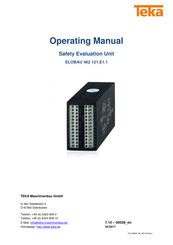 Teka ELOBAU 462 121.E1.1 Operating Manual