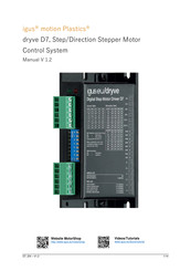 igus motion Plastics dryve D7 Manual