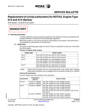 Brp ROTAX 912 Series Service Bulletin