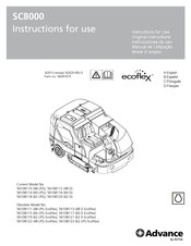 Nilfisk-Advance 56108120 SC8000 62 D Instructions For Use Manual
