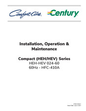 Mars Comfort-Aire Century Compact HEH Series Installation Operation & Maintenance