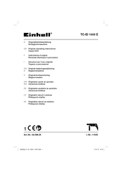 EINHELL 42.598.25 Operating Instructions Manual