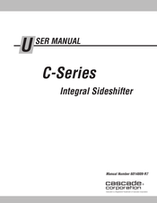 cascade corporation C Series User Manual