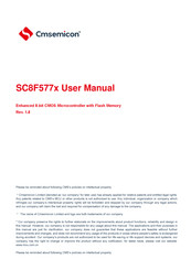 Cmsemicon SC8F577 Series User Manual