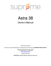 SUPREME Astra 38 Owner's Manual