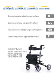 REHASHOP Butterfly KREHA-1040 Instruction Manual
