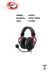 HyperX CLOUD 2 ROUGE User Manual