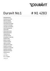 Duravit N1 4283 Mounting Instructions