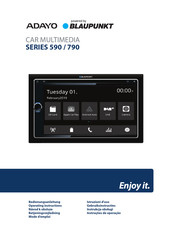 Blaupunkt ADAYO 790 Series Operating Instructions Manual