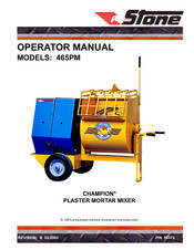 Stone CHAMPION 465PM Operator's Manual