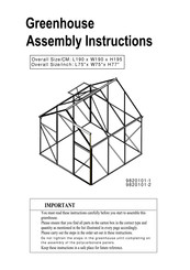 Hanover HANGRNHS6X6-NAT Assembly Instructions Manual