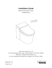 Kohler INNATE K-8340KR-2EX-0 Installation Manual