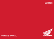 Honda CBR650R Owner's Manual