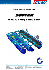 Farmet SOFTER 4 N Operating Manual