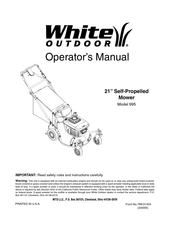 MTD White Outdoor12A-995C790 Operator's Manual
