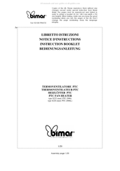Bimar S226 Instruction Booklet