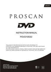 ProScan PDVD1053D Instruction Manual