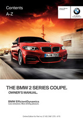 BMW 2 2015 Series Owner's Manual