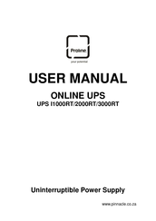 Proline UPS I1000RT User Manual