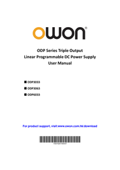Owon ODP3033 User Manual